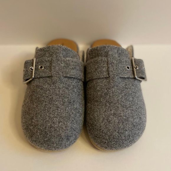 🆕 Treasure & Bond (Nordstrom brand) Mollie Faux Shearling Lined Grey Mule - Picture 11 of 15